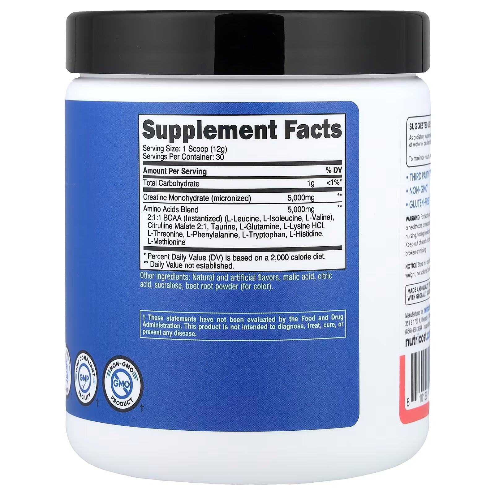 Creatina+ aminoacidos 369 g (13,2 oz)