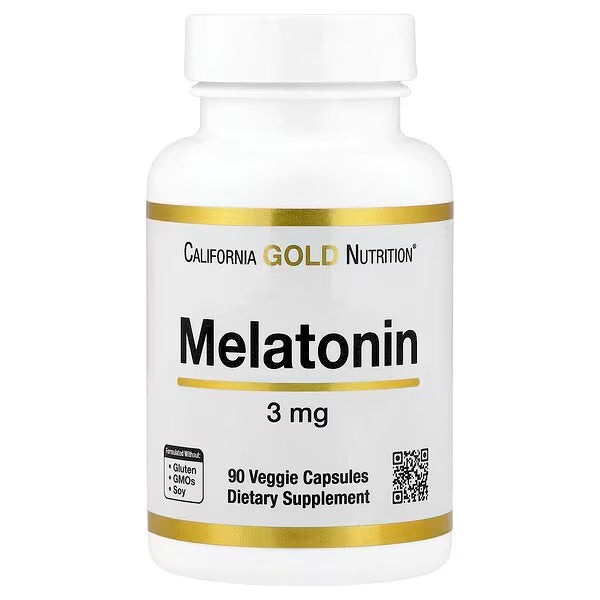 Melatonina, 3 mg, 90 cápsulas vegetales